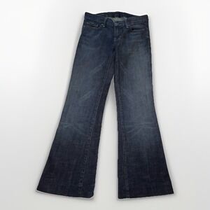 Citizens of Humanity Jeans Size 27 Blue Faye 003 Low Waist Wide Leg Hemmed 28x28